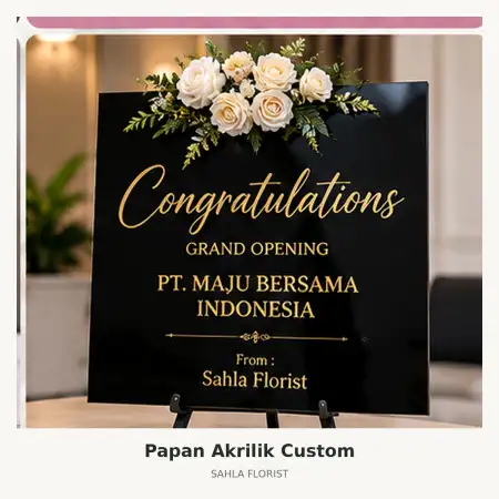 Papan Bunga Akrilik Dipatiukur